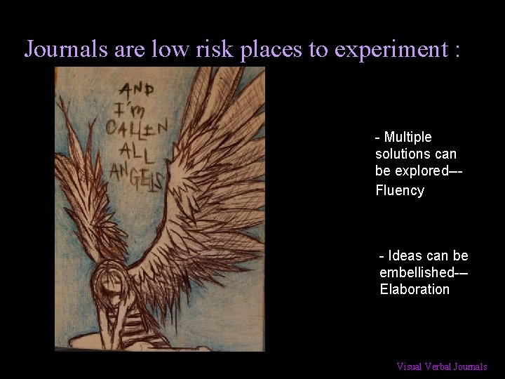 Journals are low risk places to experiment : - Multiple solutions can be explored--Fluency
