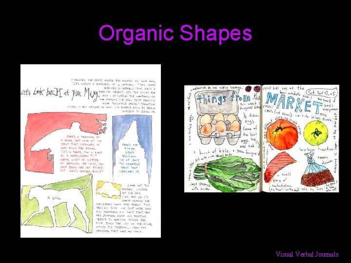 Organic Shapes Visual Verbal Journals 
