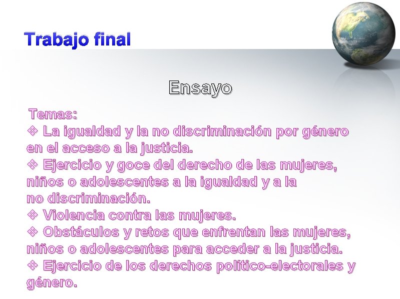 SABER PARA VALORAR VALORAR PARA ELEGIR Licenciatura en