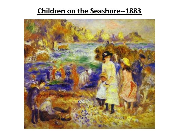 Children on the Seashore--1883 
