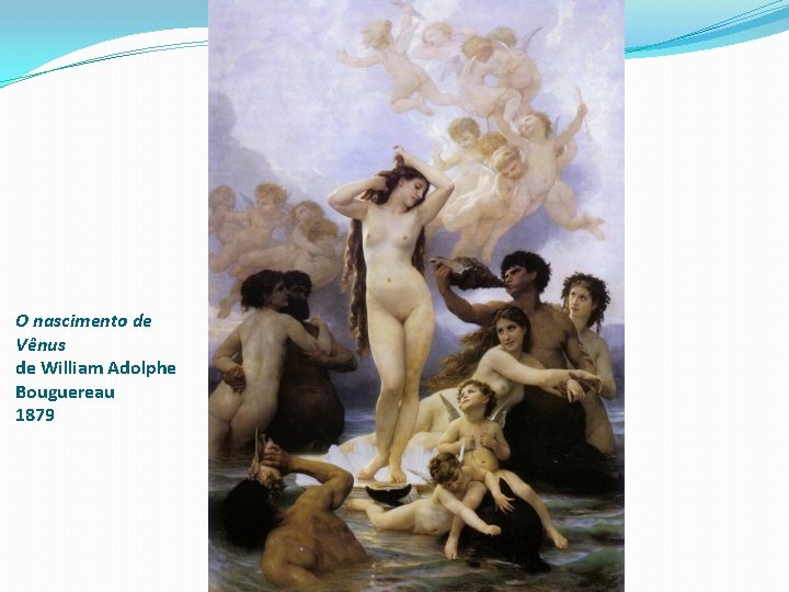 O nascimento de Vênus de William Adolphe Bouguereau 1879 