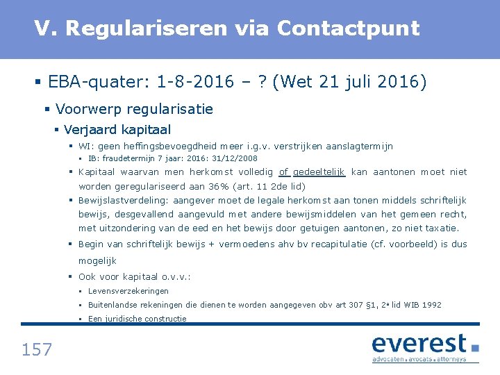 Titel V. Regulariseren via Contactpunt § EBA quater: 1 8 2016 – ? (Wet