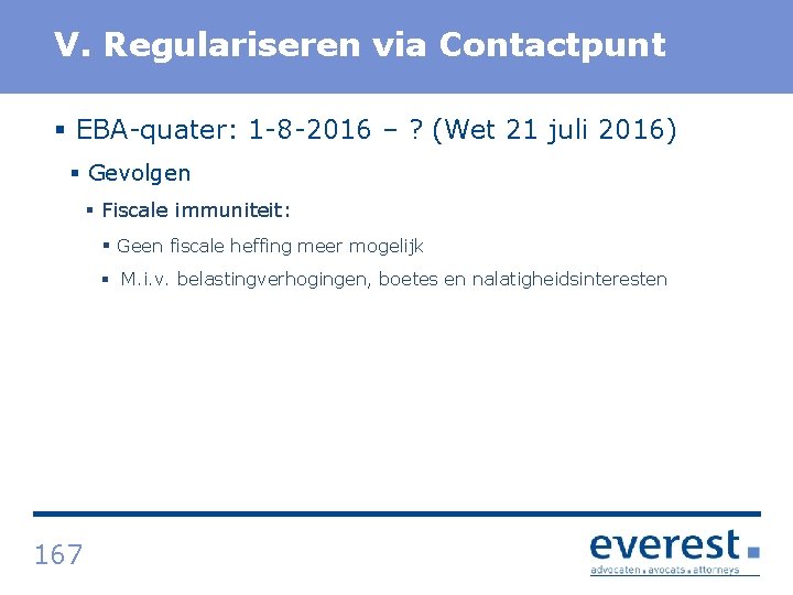 Titel V. Regulariseren via Contactpunt § EBA quater: 1 8 2016 – ? (Wet