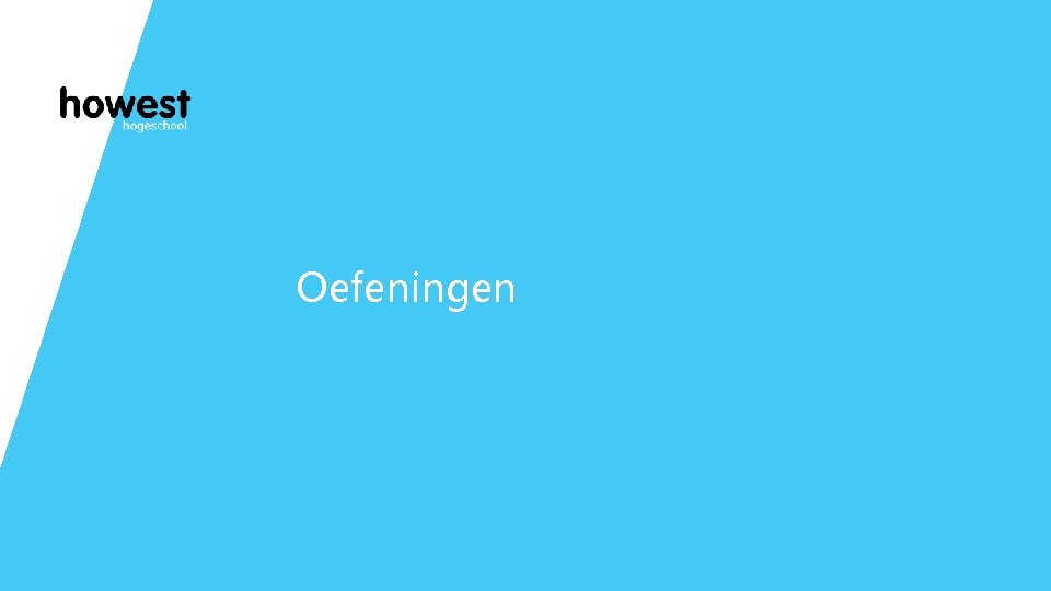 Oefeningen 