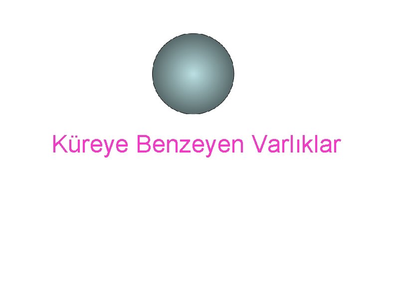 Küreye Benzeyen Varlıklar 