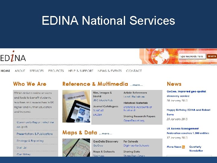 EDINA National Services 
