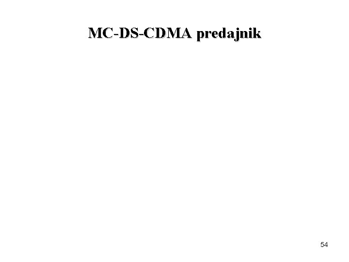 MC-DS-CDMA predajnik 54 