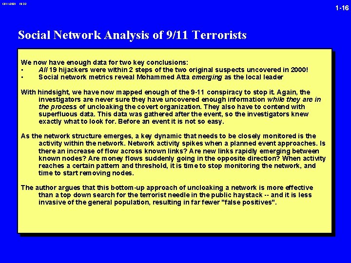 12/11/2021 19: 32 Social Network Analysis of 9/11 Terrorists We now have enough data