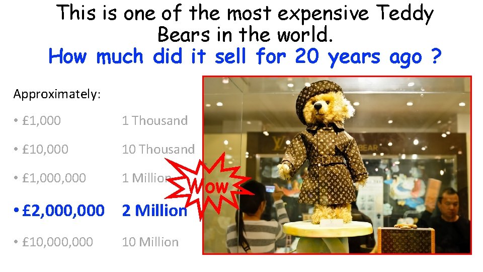 This is one of the most expensive Teddy Bears in the world. How much