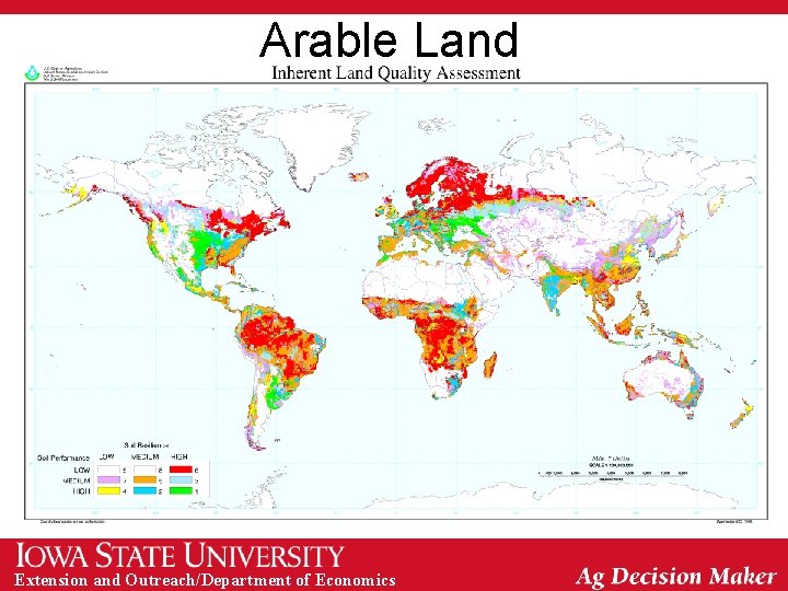 Arable Land Extension and Outreach/Department of Economics 