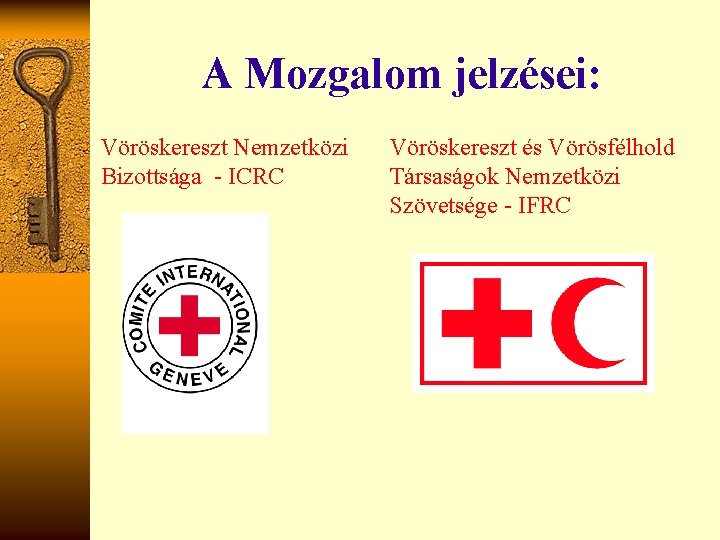 A Mozgalom jelzései: Vöröskereszt Nemzetközi Bizottsága - ICRC Vöröskereszt és Vörösfélhold Társaságok Nemzetközi Szövetsége