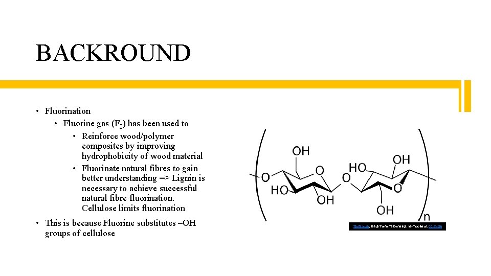 BACKROUND • Fluorination • Fluorine gas (F 2) has been used to • Reinforce
