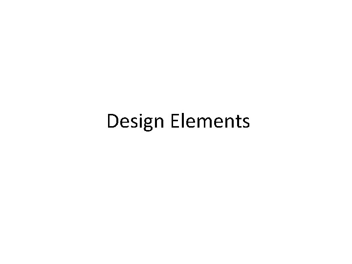 Design Elements 