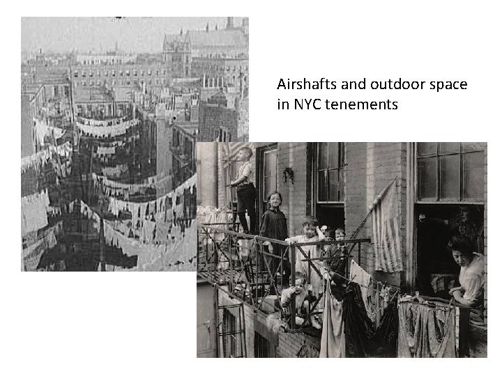 Airshafts and outdoor space in NYC tenements 