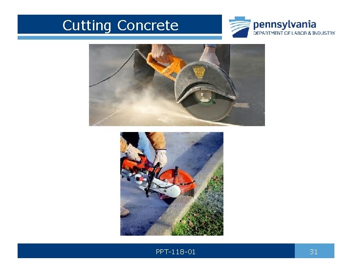 Cutting Concrete PPT-118 -01 31 