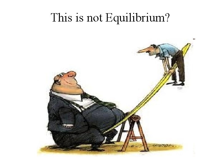 This is not Equilibrium? 