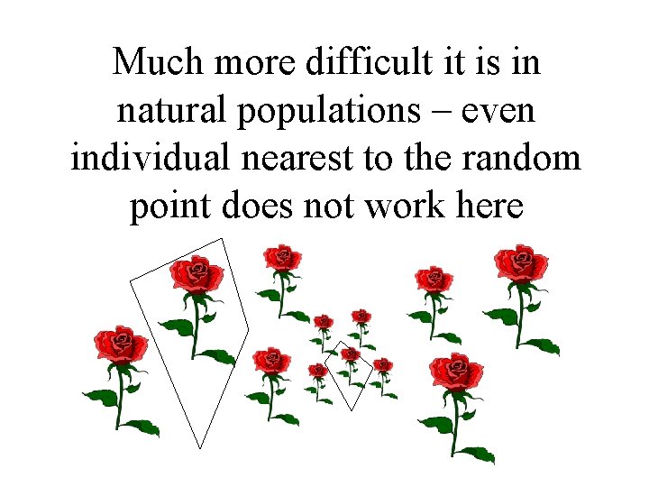 Much more difficult it is in natural populations – even individual nearest to the