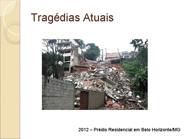 Tragédias Atuais 2012 – Prédio Residencial em Belo Horizonte/MG 