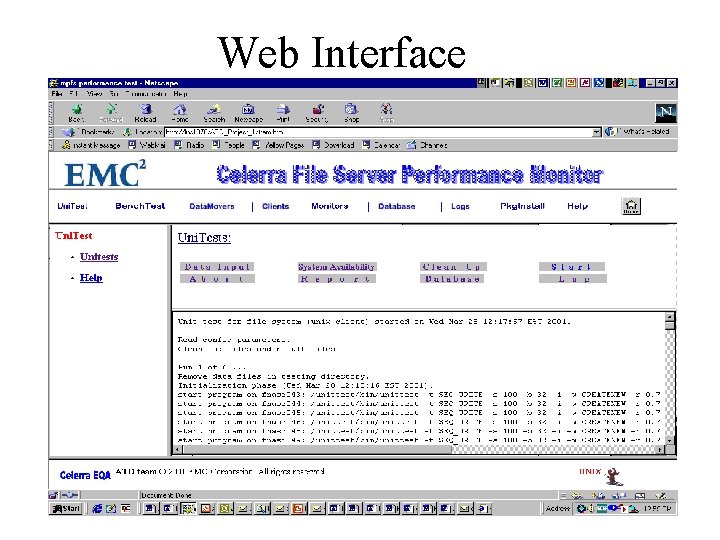 Web Interface 