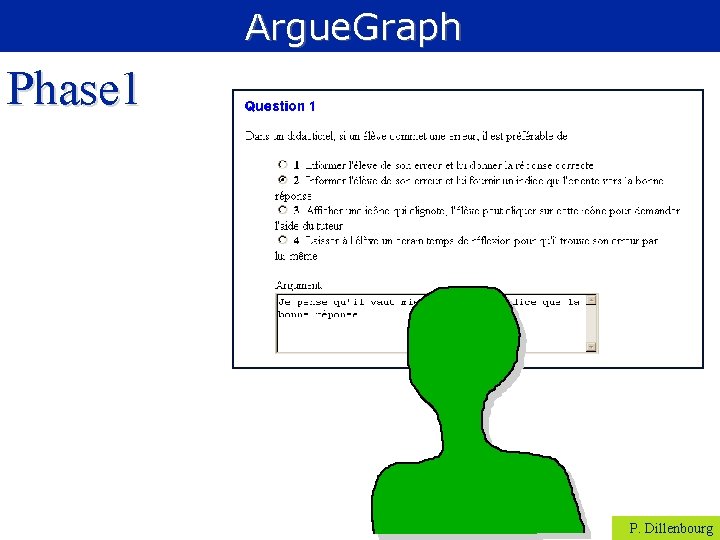 Argue. Graph Phase 1 P. Dillenbourg 