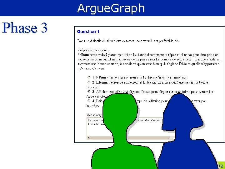 Argue. Graph Phase 3 P. Dillenbourg 