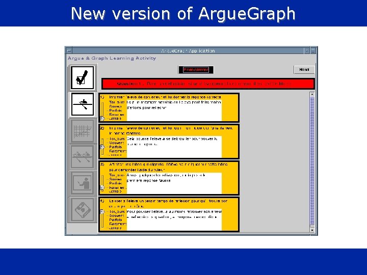 New version of Argue. Graph P. Dillenbourg 