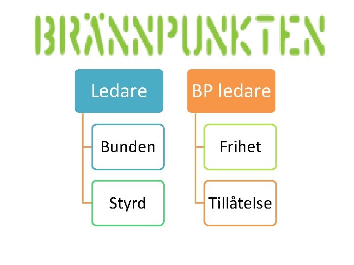 Ledare BP ledare Bunden Frihet Styrd Tillåtelse 