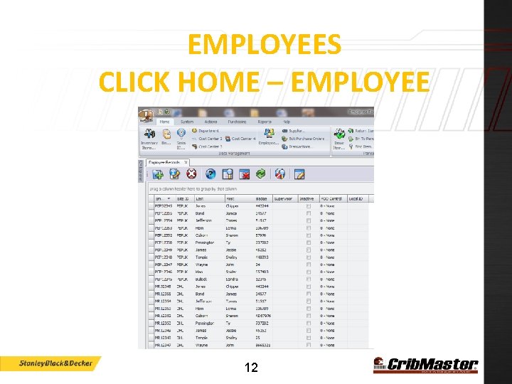 EMPLOYEES CLICK HOME – EMPLOYEE 12 