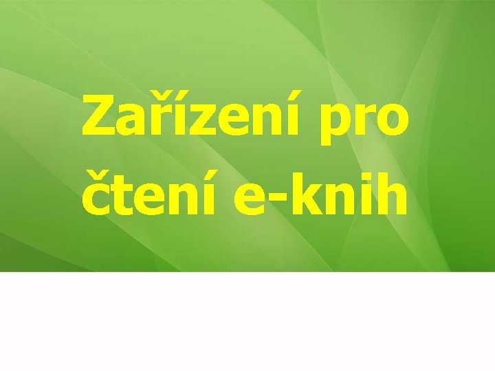 Zařízení pro čtení e-knih 