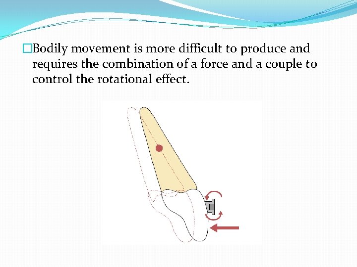 �Bodily movement is more difficult to produce and requires the combination of a force