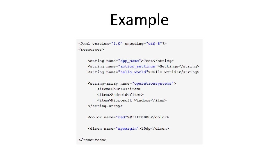 Example Example