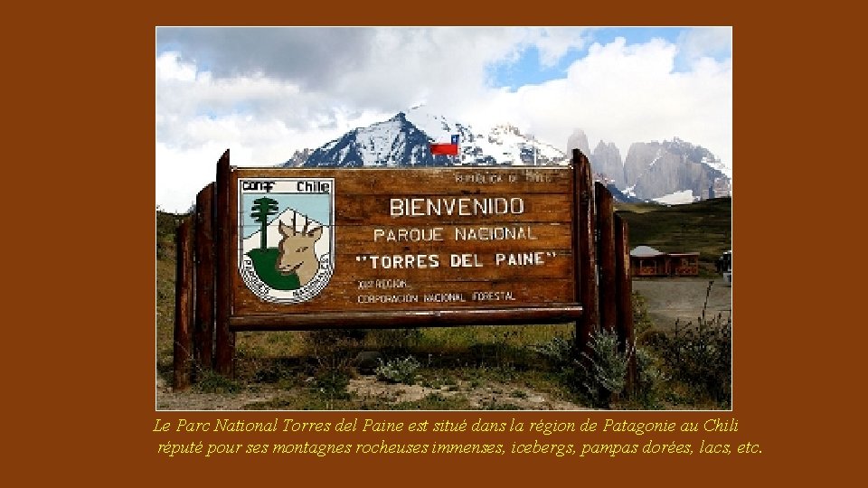 Le Parc National Torres del Paine est situé dans la région de Patagonie au