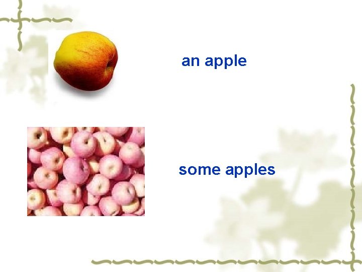 an apple some apples 