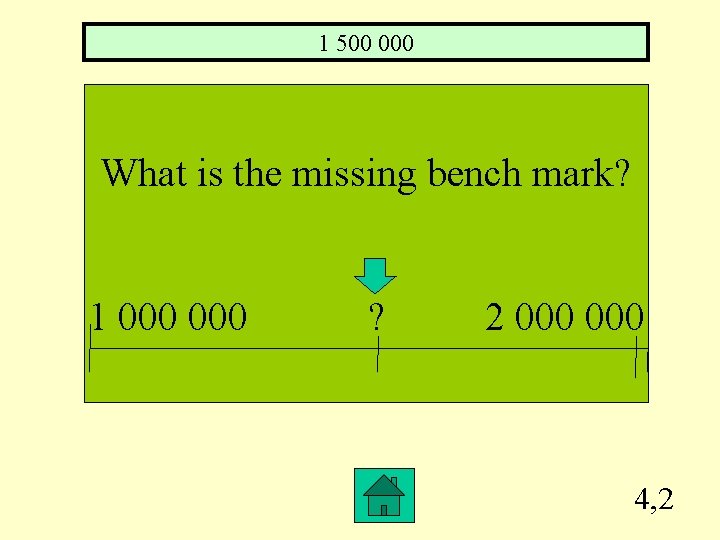 1 500 000 What is the missing bench mark? 1 000 ? 2 000