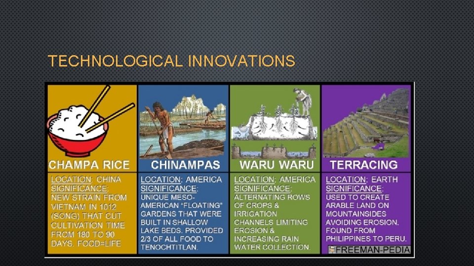 TECHNOLOGICAL INNOVATIONS 