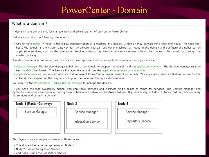 Power. Center - Domain 