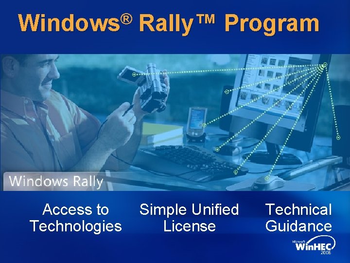 ® Windows Access to Technologies Rally™ Program Simple Unified License Technical Guidance 