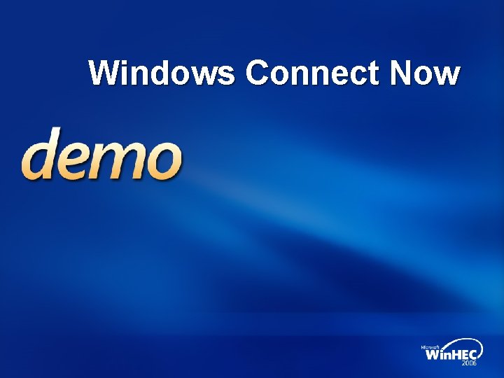 Windows Connect Now 