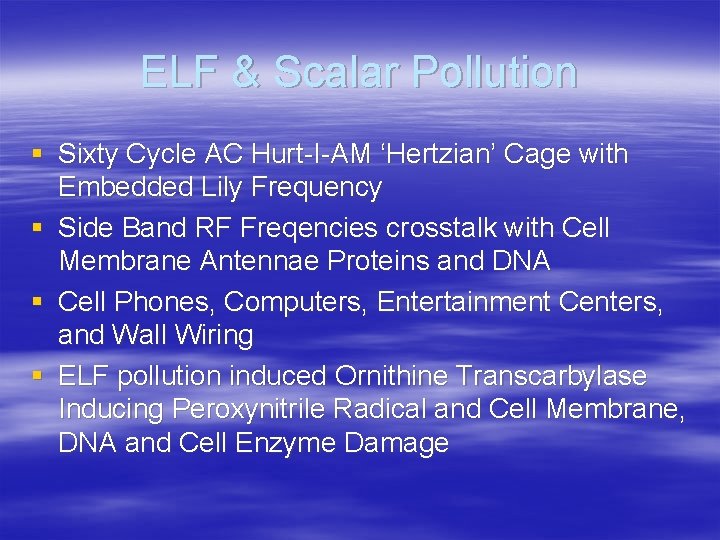 ELF & Scalar Pollution § Sixty Cycle AC Hurt-I-AM ‘Hertzian’ Cage with Embedded Lily
