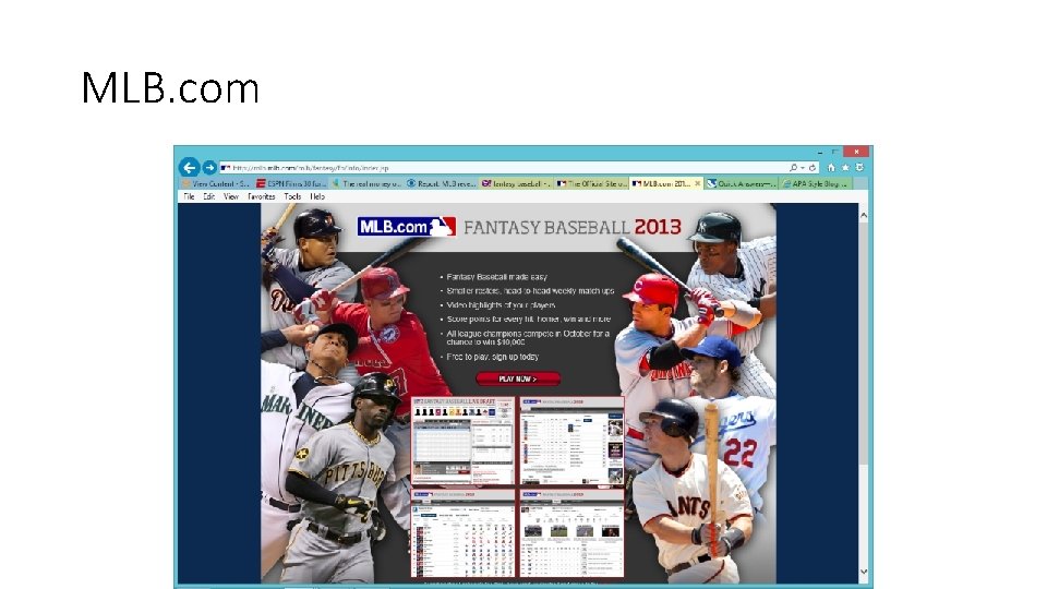 MLB. com 