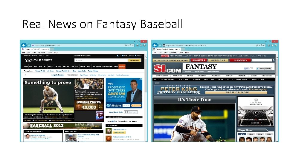 Real News on Fantasy Baseball 