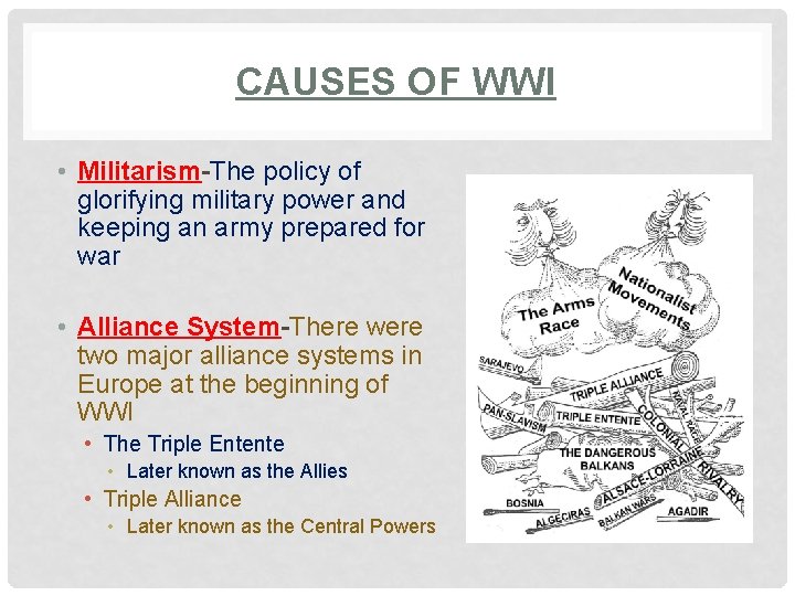 CHAPTER 11 SECTION 1 WORLD WAR I BEGINS