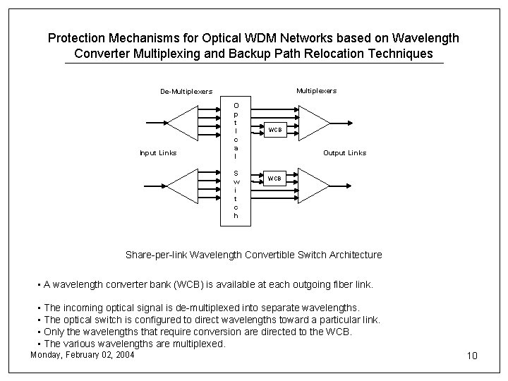 Protection Mechanisms for Optical WDM Networks based on Wavelength Converter Multiplexing and Backup Path