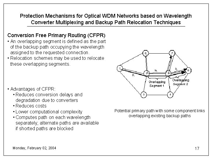 Protection Mechanisms for Optical WDM Networks based on Wavelength Converter Multiplexing and Backup Path