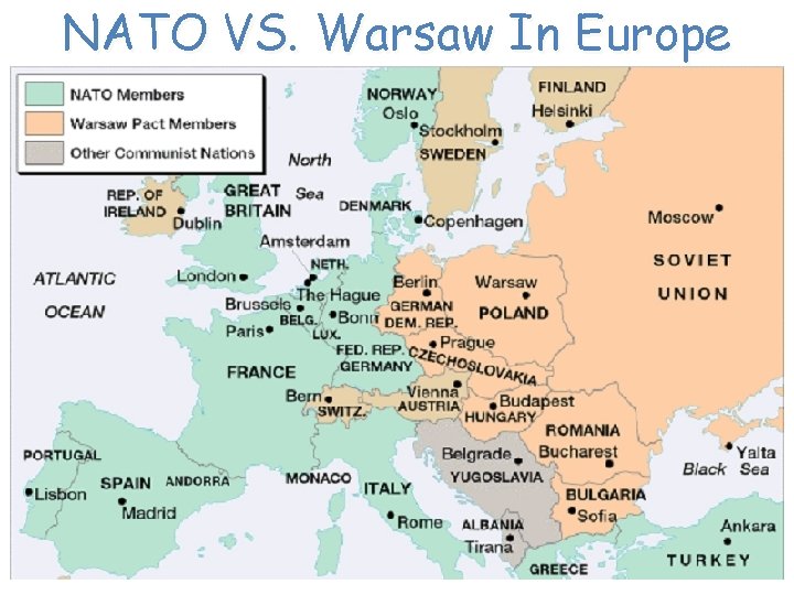 NATO VS. Warsaw In Europe 