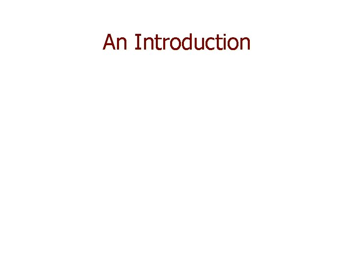 An Introduction 