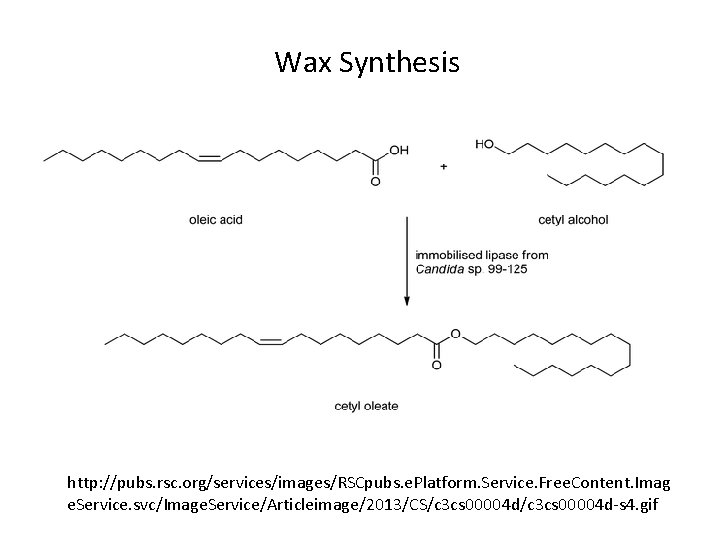 Wax Synthesis http: //pubs. rsc. org/services/images/RSCpubs. e. Platform. Service. Free. Content. Imag e. Service. Wax Synthesis http: //pubs. rsc. org/services/images/RSCpubs. e. Platform. Service. Free. Content. Imag e. Service.