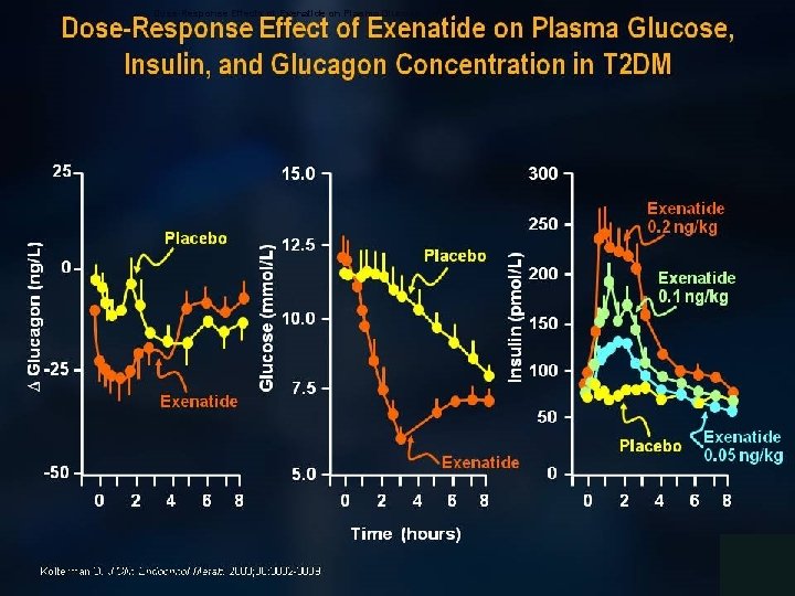 Dose-Response Effectc of Exenatide on Plasma Glucose, Insulin, and Glucagon Concentration in T 2