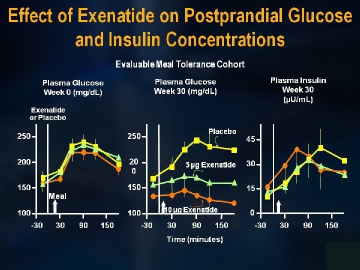 Effect of Exenatide on Postprandial Glucose and Insulin Concentrations 