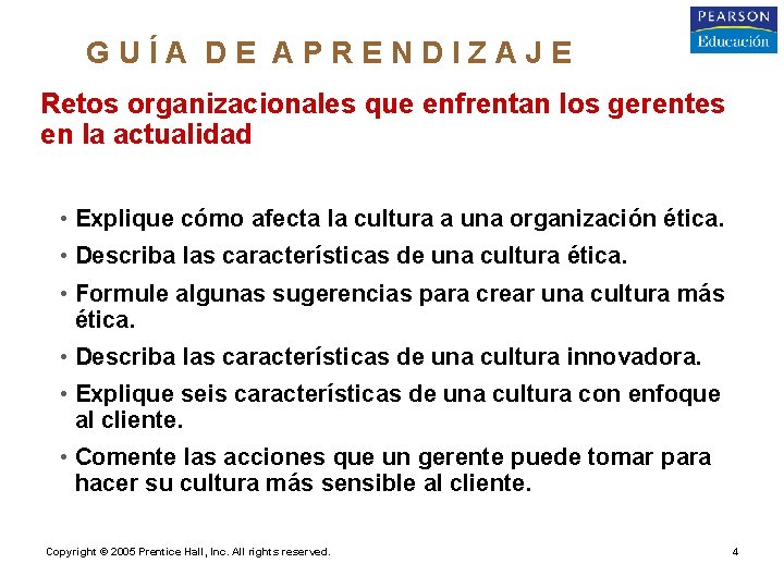 GUÍA DE APRENDIZAJE Retos organizacionales que enfrentan los gerentes en la actualidad • Explique